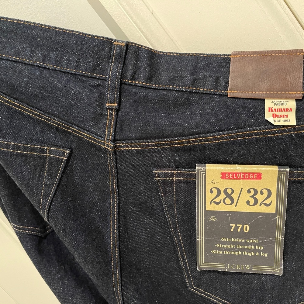 New -- rare premium Japanese selvedge denim from Kamara and J.Cew